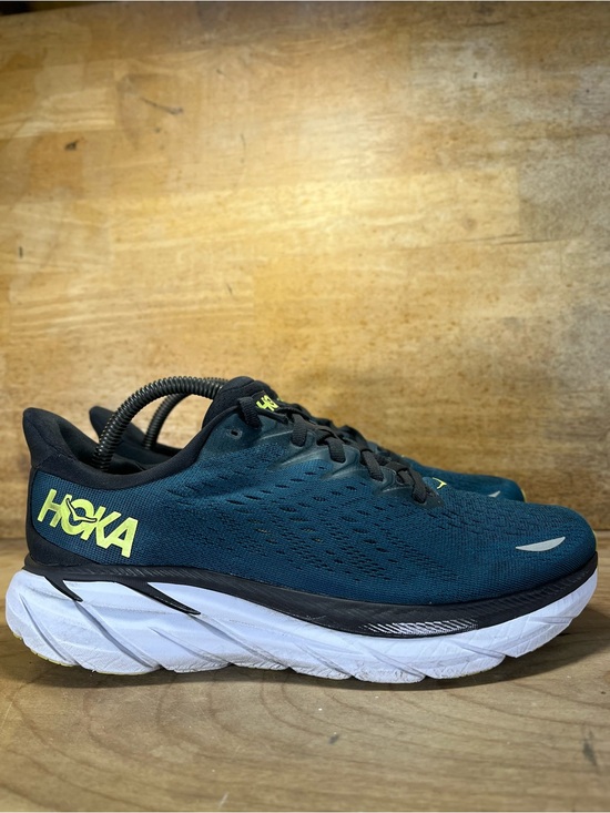 Hoka One One Other - Hoka One One Clifton 8 Mens Size 8 Wide Running Shoes Sneakers Blue Coral